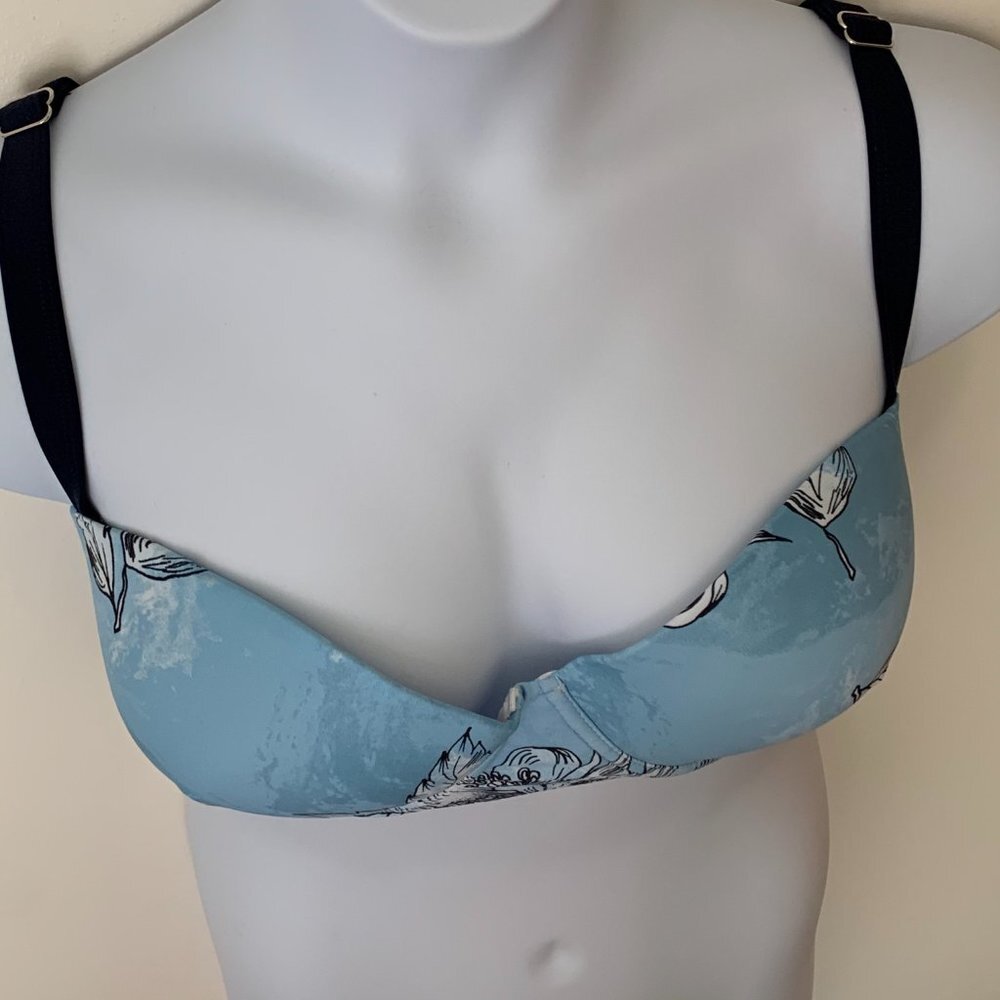 Marilyn Monroe Swimwear Demim Floral Top Size 2X - Picture 2 of 7